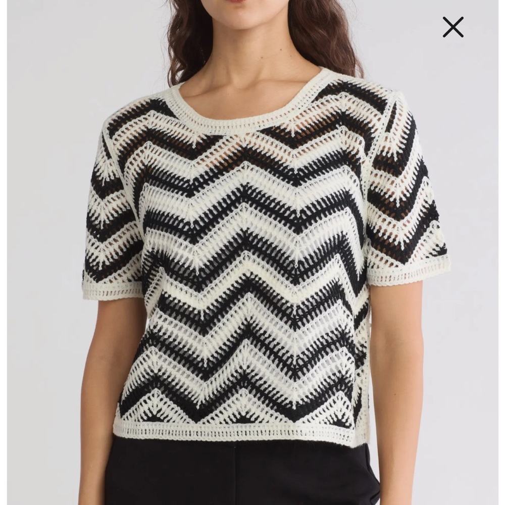 Zig zag crocheted top